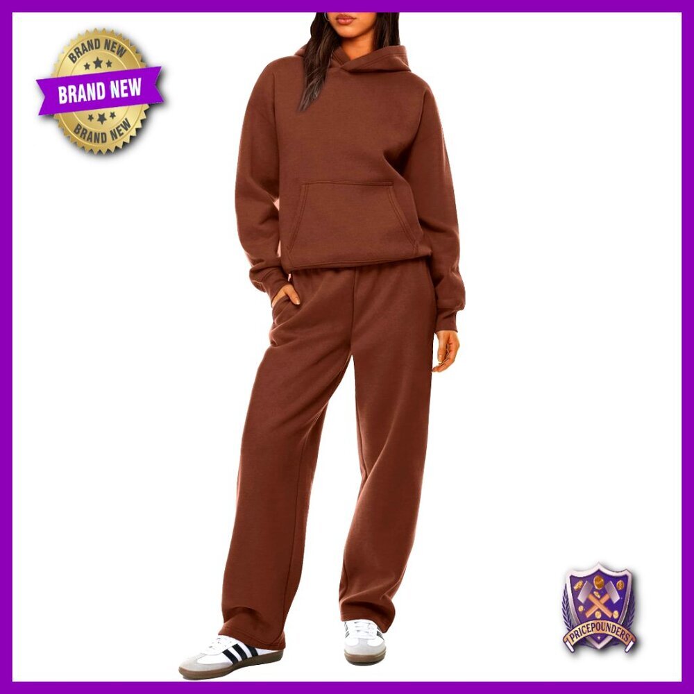 Oversized Hoodie Sweatpants Set 2 Piece Tracksuit Lounge Wear Comfy Fleece